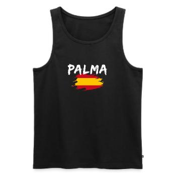 Palma Spanien - Männer Premium Bio Tank Top - Schwarz - Vorne - AI Model Male 178 light (178cm)