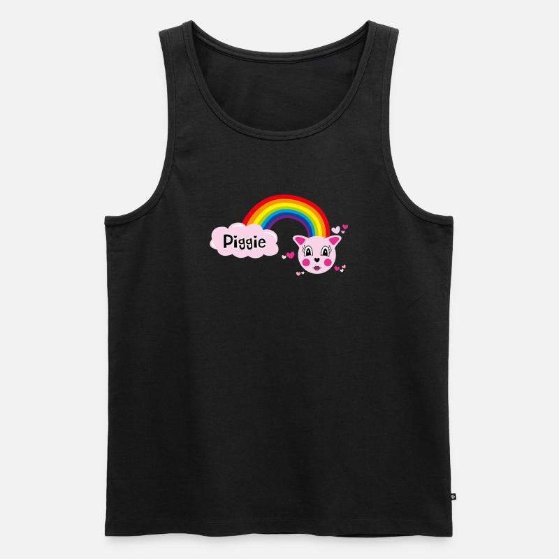 Piggie mimi von Helfspawn - Männer Premium Bio Tank Top - Schwarz