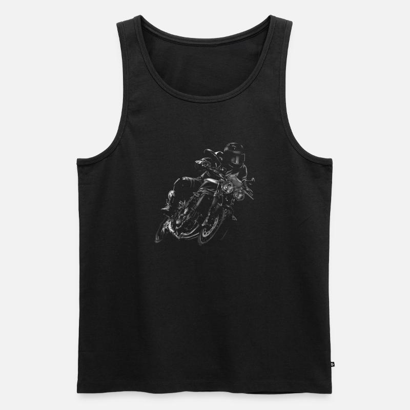 Motorrad - Männer Premium Bio Tank Top - Schwarz