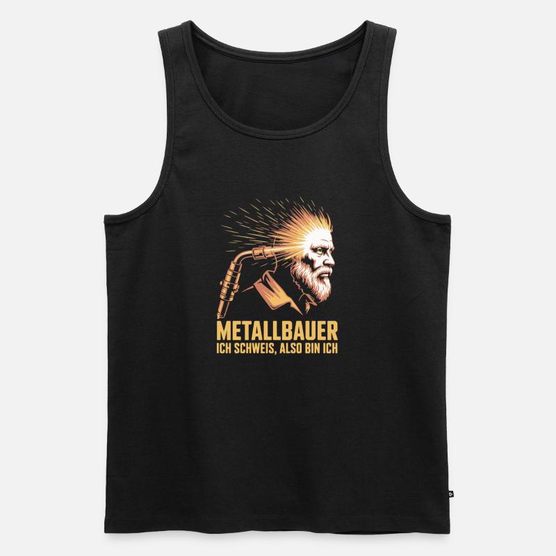 Metallbauer Beruf Metallbau Geschenk - Männer Premium Bio Tank Top - Schwarz