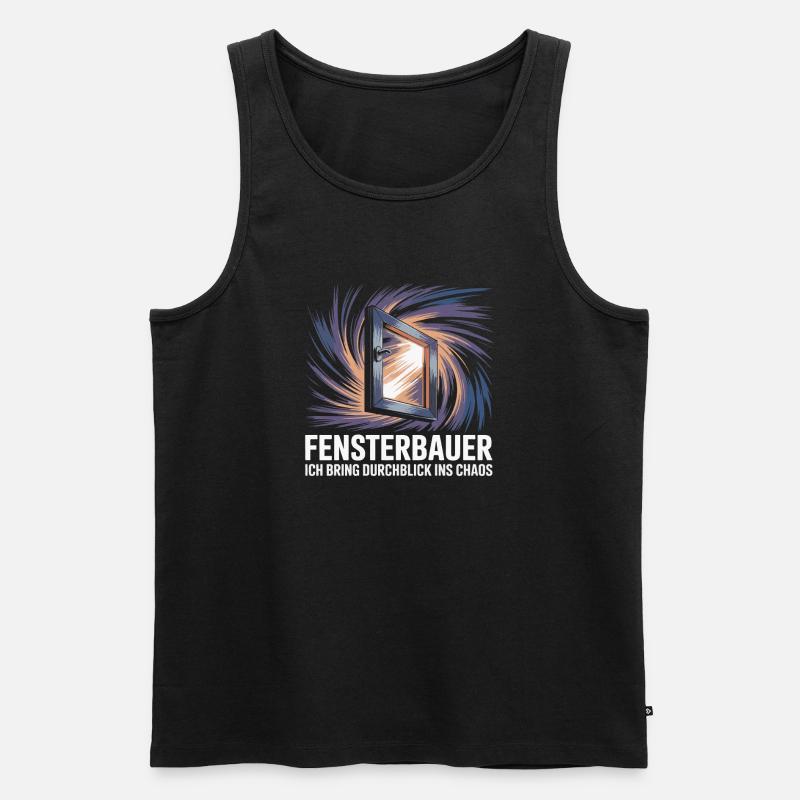 Fensterbauer - Männer Premium Bio Tank Top - Schwarz