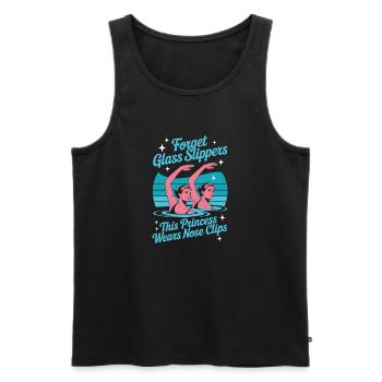 Synchronschwimmen Kunstschwimmen Wassersport - Männer Premium Bio Tank Top - Schwarz - Vorne - AI Model Male 178 light (178cm)