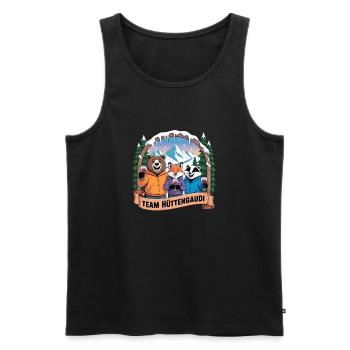 Soirée d’équipe Vacances de ski Ski & Snowboarder Après-ski - Débardeur bio Premium Homme - noir - Devant - Michal (187cm)