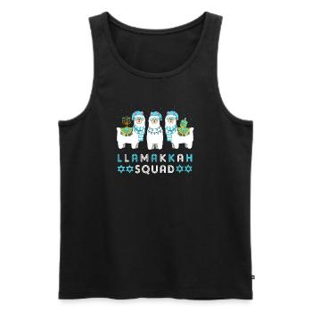 Chanukkah Hanukah Hanukkah - Männer Premium Bio Tank Top - Schwarz - Vorne - Michal (187cm)