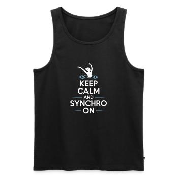 Synchronized swimming Artistic swimming Water sports - Men's Premium Organic Tank Top - black - Front - Michal (187cm)