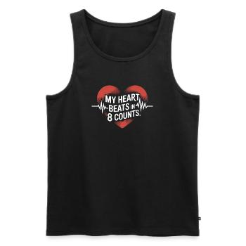 Synchronschwimmen Kunstschwimmen Wassersport - Männer Premium Bio Tank Top - Schwarz - Vorne - AI Model Male 178 light (178cm)