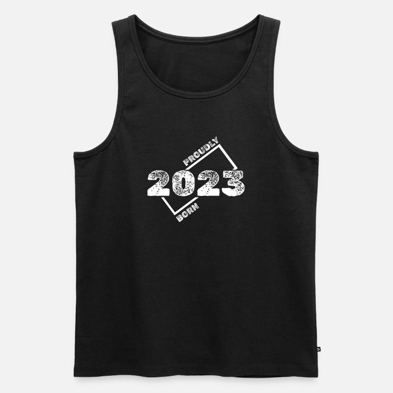 Geschenkidee 2023 - Männer Premium Bio Tank Top - Schwarz