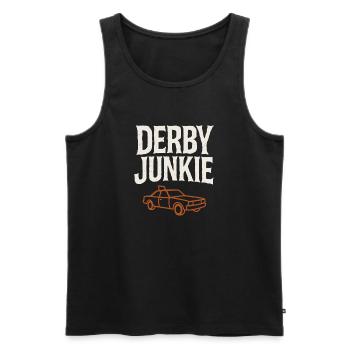 Demolition Derby Fan Pit Crew Crash Driver Fair - Männer Premium Bio Tank Top - Schwarz - Vorne - AI Model Male 178 light (178cm)