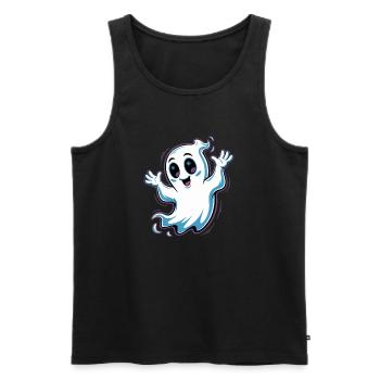 Scary Halloween Design - Männer Premium Bio Tank Top - Schwarz - Vorne - AI Model Male 178 light (178cm)
