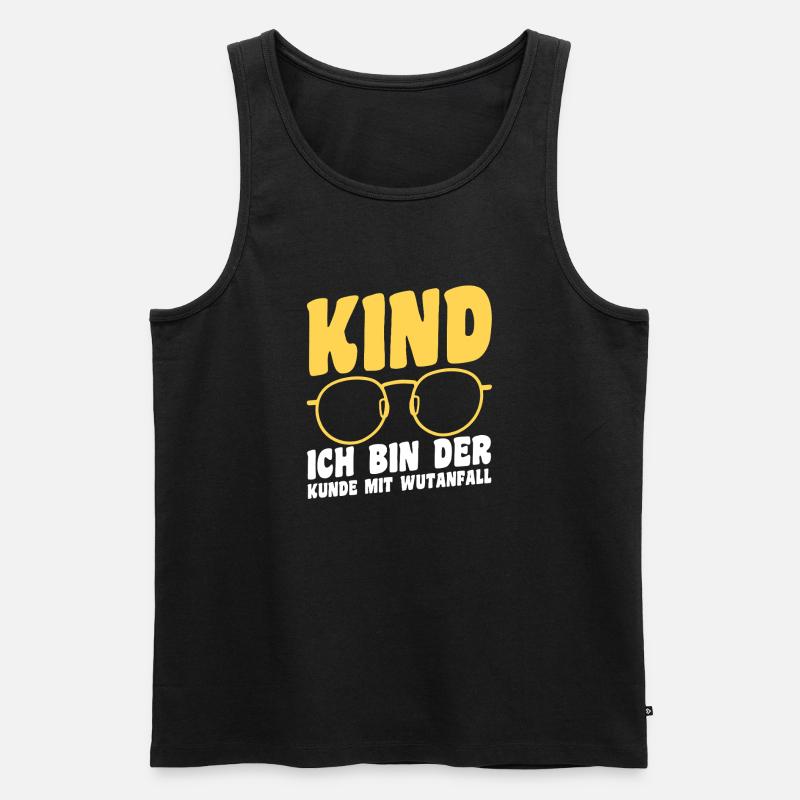 Kaffee Mutter Team Mama - Männer Premium Bio Tank Top - Schwarz