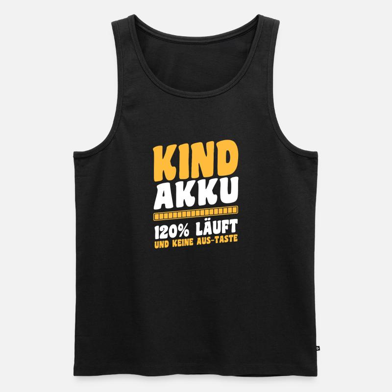 Mutter Team Mama - Männer Premium Bio Tank Top - Schwarz