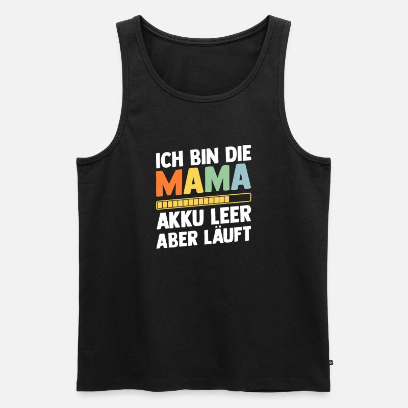 Vater Team Papa - Männer Premium Bio Tank Top - Schwarz