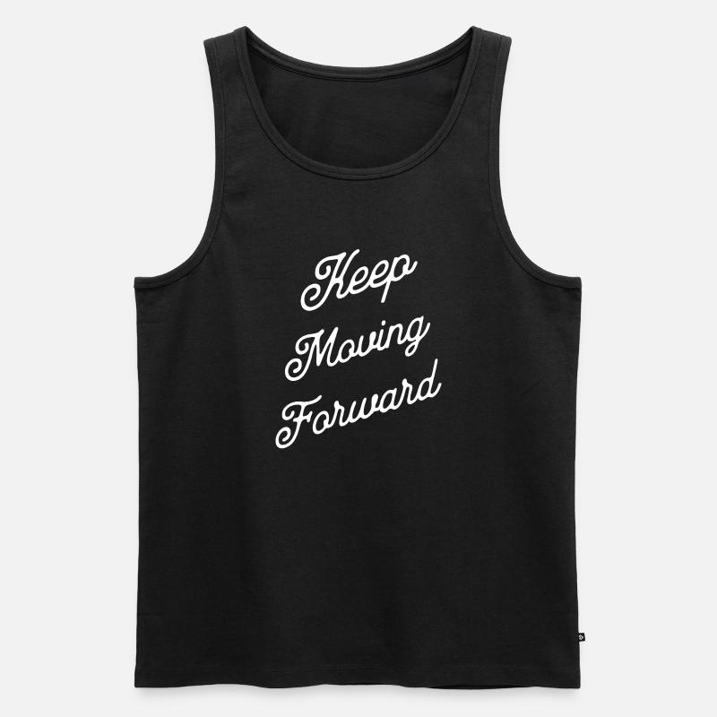 Erweitertes Always-Lettering-Skript - Männer Premium Bio Tank Top - Schwarz