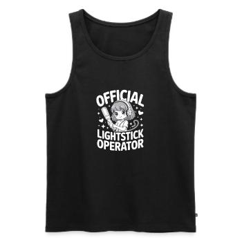 K-Pop Fan Lightstick Korea - Men's Premium Organic Tank Top - black - Front - AI Model Male 178 light (178cm)