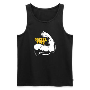 Hanukah Hanukkah Chanukkah - Men's Premium Organic Tank Top - black - Front - AI Model Male 178 light (178cm)