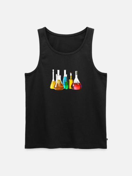 Bunte Laborgläser Kollektion - Männer Premium Bio Tank Top - Schwarz
