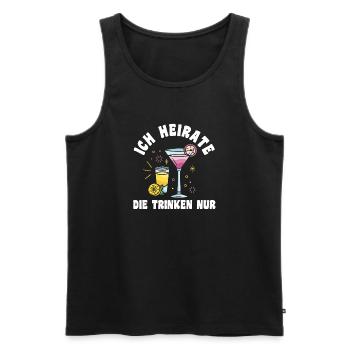 Bachelor Party Team Bride Hen Party - Men's Premium Organic Tank Top - black - Front - Michal (187cm)