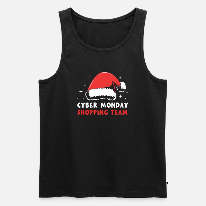 Cyber Monday Kaufrausch - Männer Premium Bio Tank Top - Schwarz