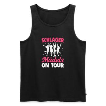 Schlager Girls on Tour Schlager Party Girls' Night Out - Men's Premium Organic Tank Top - black - Front - AI Model Male 178 light (178cm)