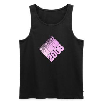 Parents 2006 - Men's Premium Organic Tank Top - black - Front - AI Model Male 178 light (178cm)