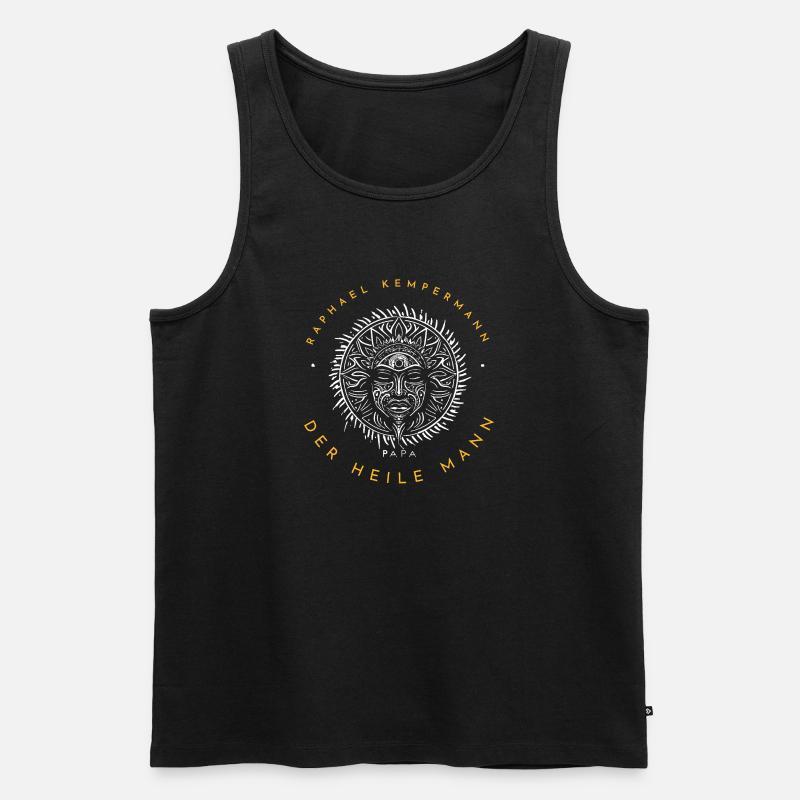 Raphael Kempermann "Der heile Mann" - Männer Premium Bio Tank Top - Schwarz
