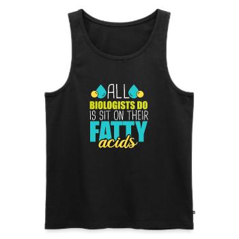 Biology Teacher Biologist Microbiology Biologist - Men's Premium Organic Tank Top - black - Front - Michal (187cm)