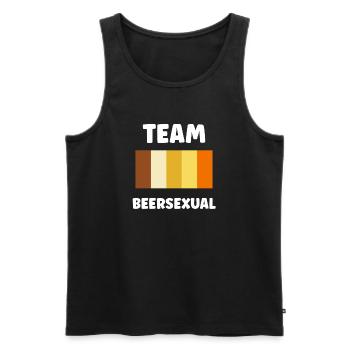 Team Beersexual Palette T-Shirt - Männer Premium Bio Tank Top - Schwarz - Vorne - AI Model Male 178 light (178cm)