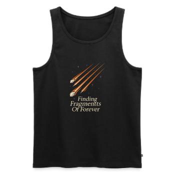 Meteorite Collector Fallen Star Cosmic - Men's Premium Organic Tank Top - black - Front - AI Model Male 178 light (178cm)