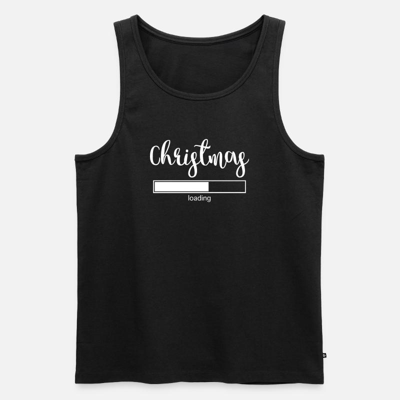 Christmas Loading - Männer Premium Bio Tank Top - Schwarz