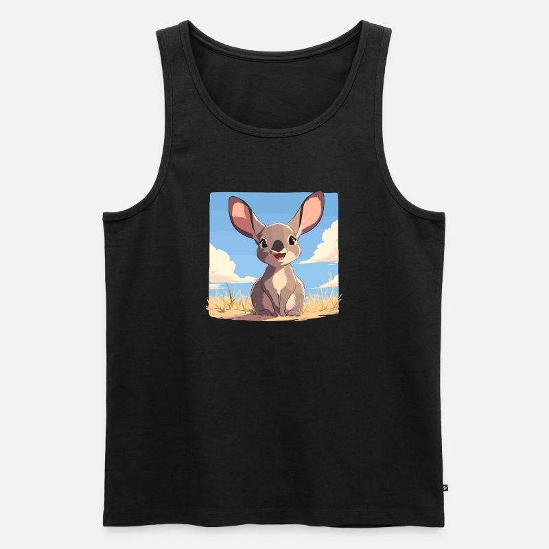 Wallabys Wallaby - Männer Premium Bio Tank Top - Schwarz