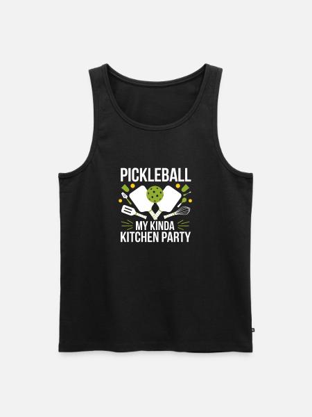Pickleball My Kinda Kitchen Party - Men's Premium Organic Tank Top - black
