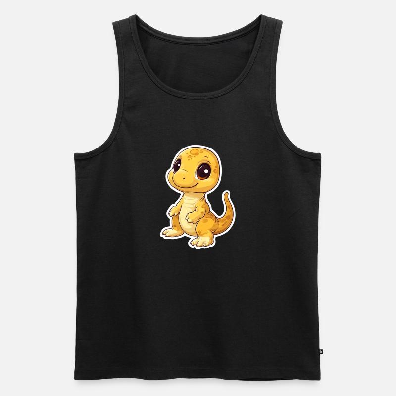 Dinosaurier - Männer Premium Bio Tank Top - Schwarz