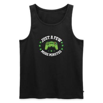 Just a few more minutes Controller - Men's Premium Organic Tank Top - black - Front - Michal (187cm)