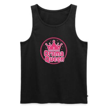 Drama Queen Fun Shirt Sweat à capuche - Débardeur bio Premium Homme - noir - Devant - Michal (187cm)