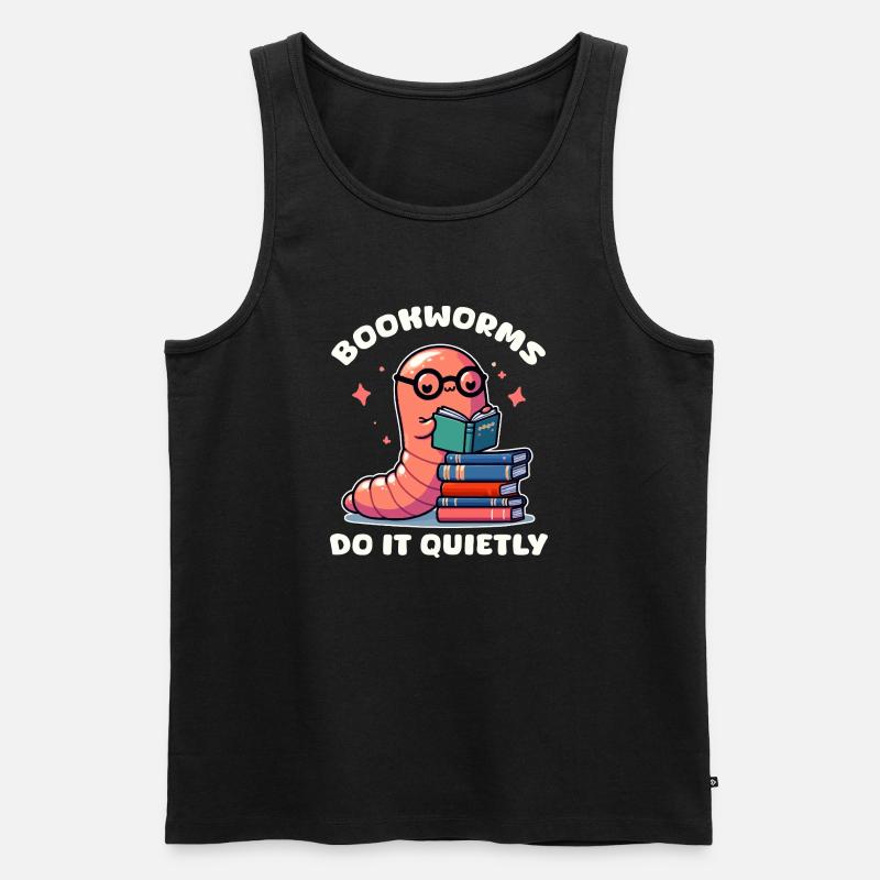 Librivore Lesen Süß - Männer Premium Bio Tank Top - Schwarz