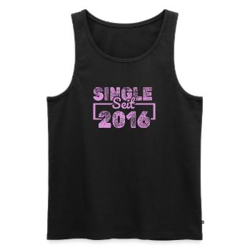Single 2016 - Männer Premium Bio Tank Top - Schwarz - Vorne - AI Model Male 178 light (178cm)