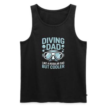 Diving Saying Dad Funny Diving Gift - Men's Premium Organic Tank Top - black - Front - Michal (187cm)