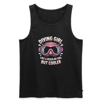 Diving Saying Girl Funny Diving Gift - Men's Premium Organic Tank Top - black - Front - Michal (187cm)
