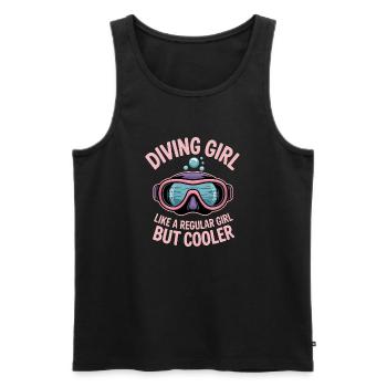Diving Saying Girl Funny Diving Gift - Men's Premium Organic Tank Top - black - Front - Michal (187cm)