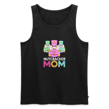 Casse-Noisette Noël Maman Maman - Débardeur bio Premium Homme - noir - Devant - AI Model Male 178 light (178cm)