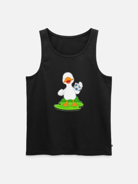 Duck Handball Player Handball - Men's Premium Organic Tank Top - black