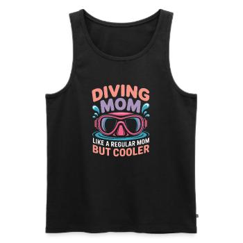 Diving Saying Mom Funny Diving Gift - Men's Premium Organic Tank Top - black - Front - Michal (187cm)