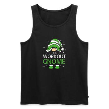 Gnom - Männer Premium Bio Tank Top - Schwarz - Vorne - AI Model Male 178 light (178cm)