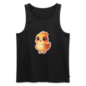 Chick - Men's Premium Organic Tank Top - black - Front - Michal (187cm)