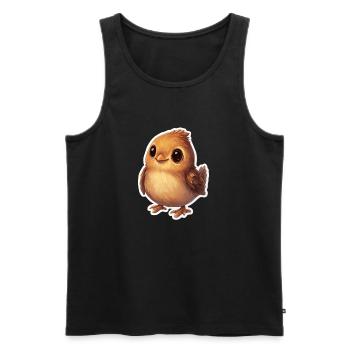 Chick - Men's Premium Organic Tank Top - black - Front - Michal (187cm)