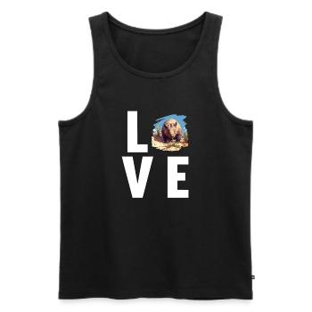 Wombats Wombat - Men's Premium Organic Tank Top - black - Front - AI Model Male 178 light (178cm)