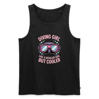 Diving Saying Girl Funny Diving Gift - Men's Premium Organic Tank Top - black - Front - Michal (187cm)