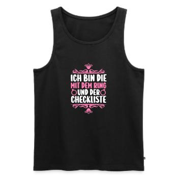 Bachelor Party Team Bride Hen Party - Men's Premium Organic Tank Top - black - Front - Michal (187cm)
