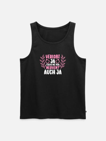 JGA Team Braut Junggesellinnenabschied - Männer Premium Bio Tank Top - Schwarz