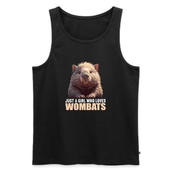 Wombats Wombat - Männer Premium Bio Tank Top - Schwarz - Vorne - Michal (187cm)